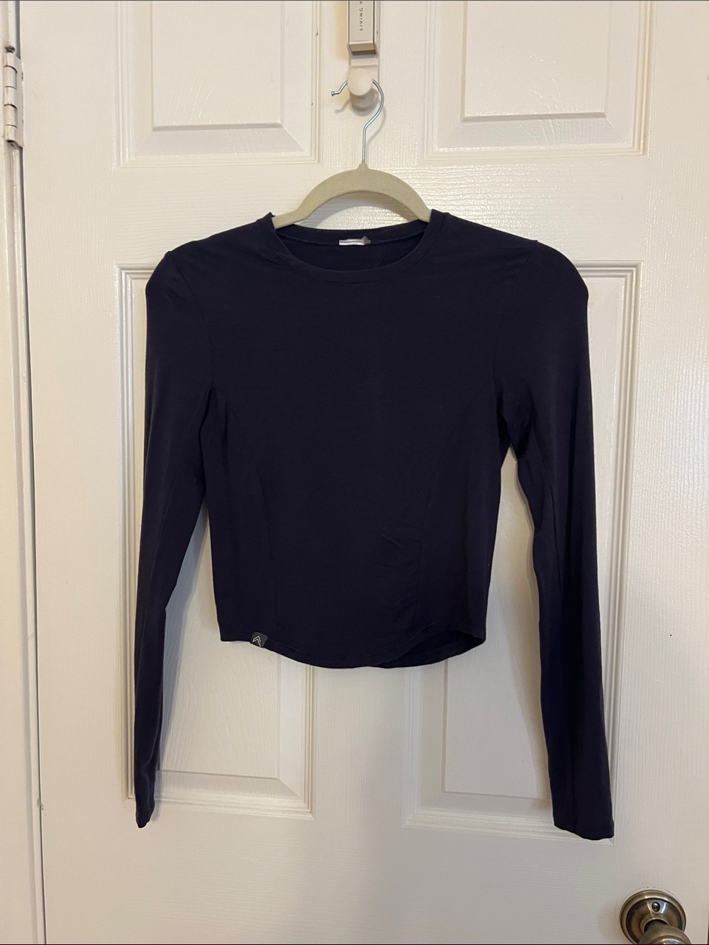 Women's Long-Sleeve Crewneck Top - Navy